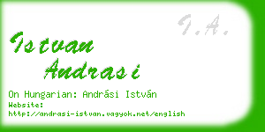 istvan andrasi business card